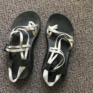 Women's Grey and White Chacos Size 9